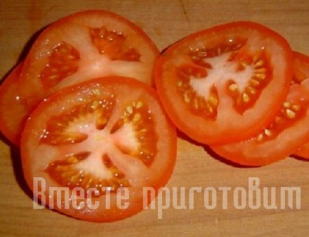 Цукини запечённое с помидоркой
