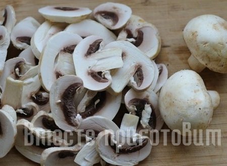 Блины с картофелем и грибами